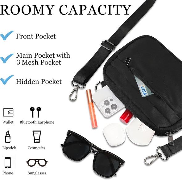 MAXTOP Small Crossbody Bags for Women Belt Bag Fanny Pack with Adjustable Strap