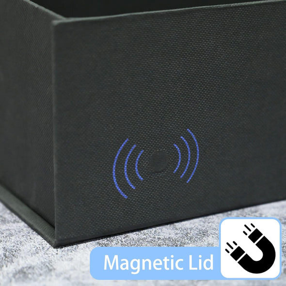 LIFELUM Gift Box 13.5''X10''X4'' Large Black Gifts Boxes with Magnetic Lids Luxury Gift Box for Groomsman Proposal Gifts Contains Card, Ribbon, Filler Birthday Gift Packing
