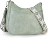 APHISON Trendy Leather Crossbody Purse with Adjustable Strap, Women'S Shoulder Handbag