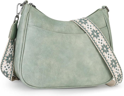 APHISON Trendy Leather Crossbody Purse with Adjustable Strap, Women'S Shoulder Handbag
