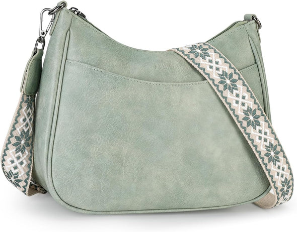 APHISON Trendy Leather Crossbody Purse with Adjustable Strap, Women'S Shoulder Handbag