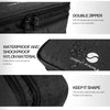 Travel Electronics Organizer, Waterproof Cable Organizer Bag for Electronic Accessories Double Layer Large Shockproof Cable Storage Bag for Cord, Power Bank, Tablet(Up to Ipad 11 Inch) - Black