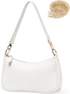Wantgor Clutch Tote Handbags, Shoulder Purse for Women Crossbody Bags Mini Hobo Bag Retro Vegan Leather Trendy Handbag