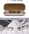 Raylove 3-Pack Hard Shell Eyeglasses Case Large Reading Glasses Hard Case