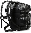 QT&QY 25L/35L/45L Military Tactical Backpack for Men Molle Daypack 3 Day Bug Out Bag Hiking Rucksack with Bottle Holder