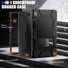 Case for Samsung Galaxy Tab A9+/A9 plus 11” 2024 Model (SM-X210/X216/X218), Heavy Duty Shockproof Rugged High Impact Protective Case, Black
