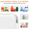 PACKISM Clear Toiletry Bag, 3 Pack TSA Approved Toiletry Bag Quart Size Bag, Travel Makeup Cosmetic Bag for Women Men, Carry on Airport Airline Compliant Bag, White (For Age 12 or Above)