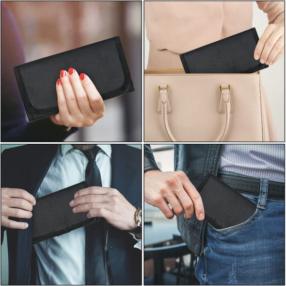 Money Bag, Money Wallet Organizer for Cash with 6 Zippered Pockets, Money Pouch, Bill Organizer, Cash Envelope Wallet Small Travel Holder for Budgeting, Currencies, Receipt, Coins, Coupons and Tips