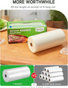 Syntus 11" X 150' Food Vacuum Seal Roll Keeper with Cutter Dispenser, Commercial Grade Vacuum Sealer Bag Rolls, BPA Free Food Vac Bags, Ideal for Storage, Meal Prep and Sous Vide
