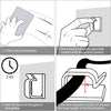 XHF 120 PCS Adhesive Cable Wire Clips Black, Outdoor Cable Management Wire Organizer Cord Holder for under Desk, Car, Wall, TV PC Ethernet Cable