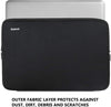 Hsmienk Laptop Sleeve, 15.6 Inch, Durable Shockproof Protective Cover, Compatible with HP, ASUS, Lenovo, Acer, Notebook, Computer, Black