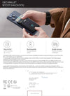 ESR for Magsafe Wallet with Find My Functionality, 5 Cards Holder, Rfid-Blocking, Strong Magnetic Wallet for Iphone, for Iphone 16/15/14/13/12 Series, Not for 13/12 Mini, Black
