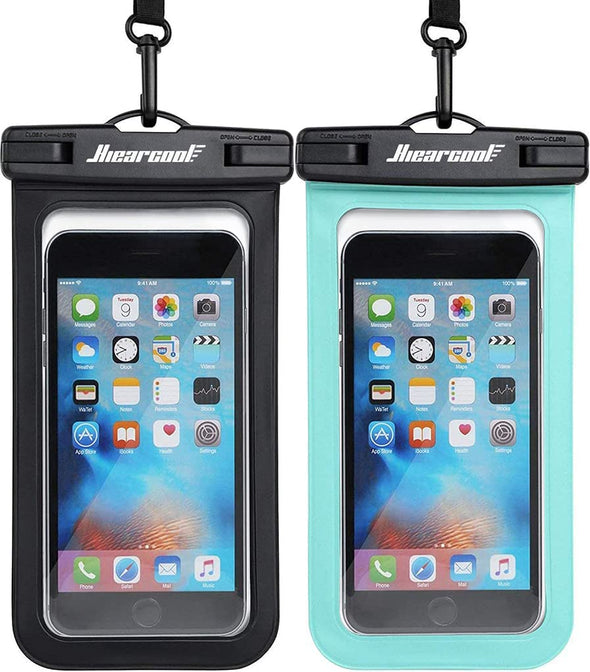 Hiearcool Waterproof Phone Pouch, Waterproof Phone Case for Iphone 16 15 14 13 Pro Max, IPX8 Cellphone Dry Bag Beach Cruise Ship Essentials 2Pack-8.3"