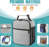 Lunch Bag for Men/Women, Reusable Lunchbox for Adult, Small Insulated Lunch Box, Lunch Tote Bag for Office, Work, Picnic - Grey