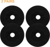 Earpads Sweater Cover Protectors with Stretchable Knit Fabric for Beats Studio 3/2 Bose QC35 25 15 Headphones and Other Headsets with 3-4 Inch Ear Cushions [ 2 Pairs ] (Black)
