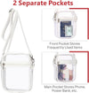 PACKISM Clear Bag for Stadium Events - Clear Purses for Women Stadium Crossbody Messenger Bag for Concerts Sporting Events
