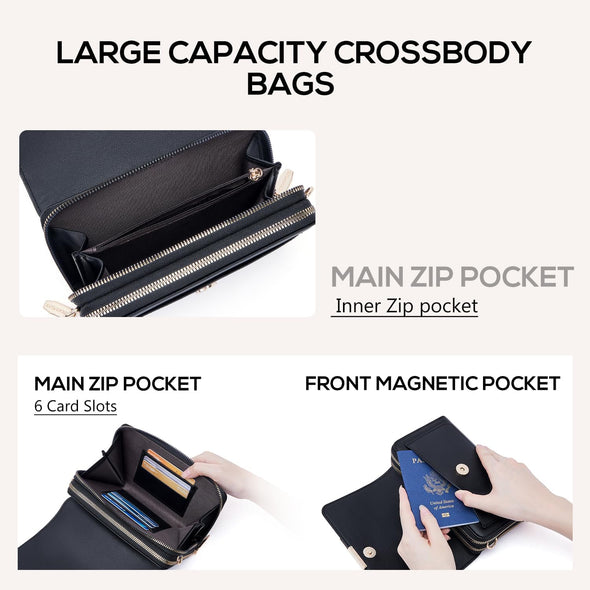 Small Crossbody Bag for Women,Cell Phone Purse Women'S Shoulder Handbags Wallet Purse with Credit Card Slots