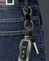 Idakekiy Key Chain Quick Release Spring with 4 Key Rings Heavy Duty Car Keychain Organizer for Men and Women