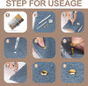 480 Sets Rivets for Leather, Leather Rivet Kit, 4 Colors 3 Sizes Leather Rivets and Snaps for Leather Crafts, Clothes, Shoes, Leather Boots, Bags, Decoration (Gold, Silver, Bronze and Gunmetal)