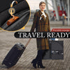 40-Inch Garment Bags for Travel, Garment Bags for Hanging Clothes with Zipper and Visible Transparent Window, 2 Pack，Black