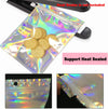 Smell Proof Bags & Resealable Foil Pouch Mylar Sample Bag Great for Party Favor Food Storage (Holographic Color) (50Pcs-5.5X8 Inch)