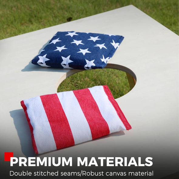 SPORT BEATS Cornhole Bags Set of 8 Regulation Weight & Size Corn Hole Bags Bean Bags for Cornhole Game Includes Carry Case
