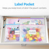 Sooez 20 Pack Mesh Zipper Pouch Bags, A4 Letter Size, Zipper Bags with Label Pocket, Waterproof Zipper Pouches for Classroom Organization, Board Game Storage, Document Bag for Office School Supplies