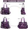 Tote Bag for Women,Multi Pockets Shoulder Handbag,Nurse Bag for Work,Large Cross Body Purse,Fashion Nylon Top Handle Satchel