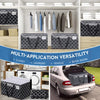Extra Large Moving Bags, Heavy-Duty Storage Totes with Zipper Top and Sturdy Handles, Moving Supplies for Space Saving and Packing, Collapsible Storage Bags, Black & Gray, 88L, 6-Pack