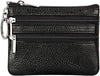 Women'S Genuine Leather Coin Purse Mini Pouch Change Wallet with Keychain