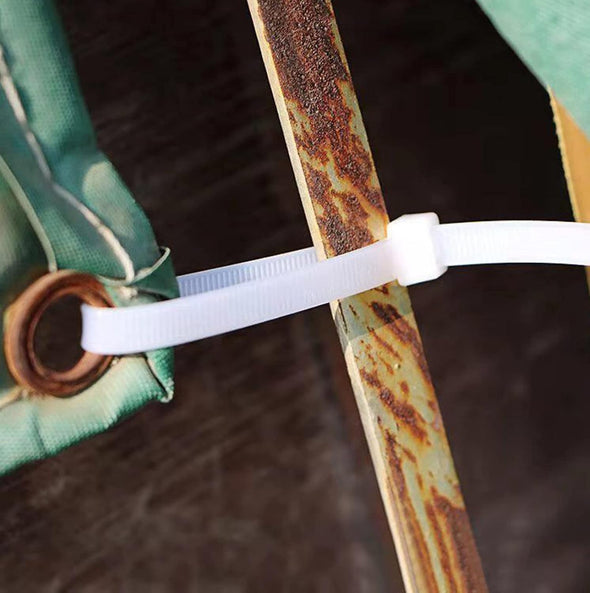 Large Zip Ties 24 Inch White Heavy Duty Zip Ties for Outdoor Use 50 Pcs Strong Extra Long Cable Ties Big Industrial Plastic Tie Wraps