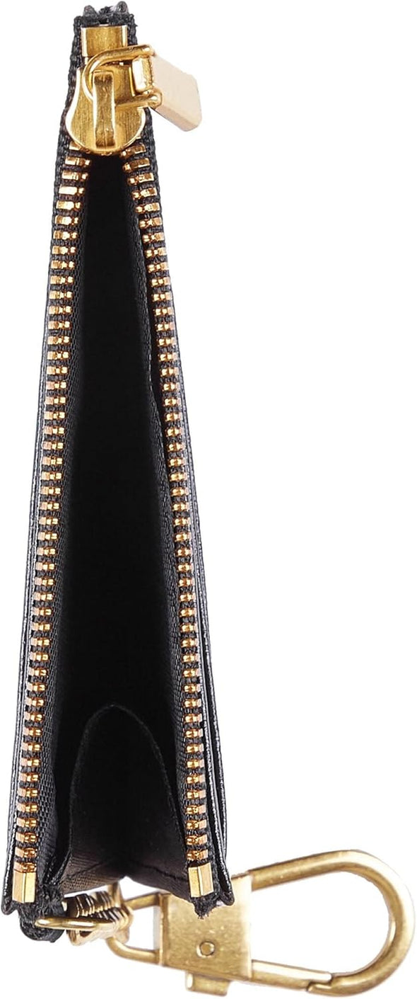 SEAVILIA Card Holder Keychain Wallet for Women with ID Window RFID Coin Purse Bee Gifts Slim Minimalist Small Wallet