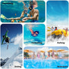 [Floatable Waterproof Phone Pouch Case for Iphone 16 Pro Max/15/14/13/12, IP68 Travel Cellphone Dry Bag Beach Cruise Ship Essentials Bags with Crossbody Lanyard, Iridescent-7″