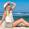 Top Handle Clutch Handbags for Women, Evening Handbag Shoulder Crossbody Purse with Gold Chain