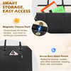 RAINSMORE Laptop Bag for Women 15.6 Inch Leather Laptop Tote Bag Large Computer Bags Waterproof Business Office Work Bags Briefcase with Satchel Purse 2Pcs Set, Black
