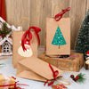 OUTUXED 60Pcs Small Gift Bags, 5.25X3.2X8In Brown Paper Bags with Handles Bulk for Gift, Shopping, Birthday, Wedding, Business Party (Kraft)