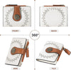 Small Wallet for Women Bifold RFID Blocking Card Holder Leather Wallets with Zipper Coin Pocket