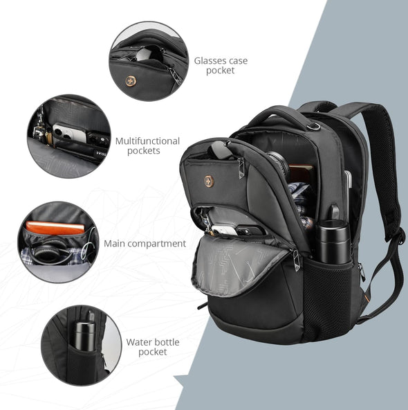 Aazon.co: Swissdigital Design Large Travel Backpack For En &ap; Woen