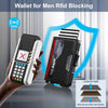 Wallet for Men - Pop up Case, Cash Slot, and Credit Card Wallet - Slim Minimalist Aluminum Front Pocket Wallet with RFID Blocking/Id Window (Carbon Fiber)