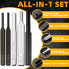 BESTNULE Punch Set, Pin Punches, Punch Tool, Roll Pin Punch Set, Made of High Quality Metal Material Including Punches and Hammer, Mechanical Repair Tool, with Organizer Storage Box (With Bench Block)