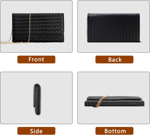 U+U Crossbody Bags for Women, Handbags Cell Phone Wallet Small Purse with Credit Card Slots and Removebale Chain