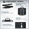 RAINSMORE Garment Bags for Travel Carry on Garment Bag for Hanging Clothes, Suit Bag for Business Trips with Shoes Bag & Shoulder Strap, Waterproof Foldable Suit Luggage Bag for Men Women, Black