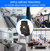Airtag Passport Holder Cover Wallet Travel Essentials Leather Rfid Blocking Case Vacation Luggage Must Haves Travel Accessories for Men Women (117#Blue)
