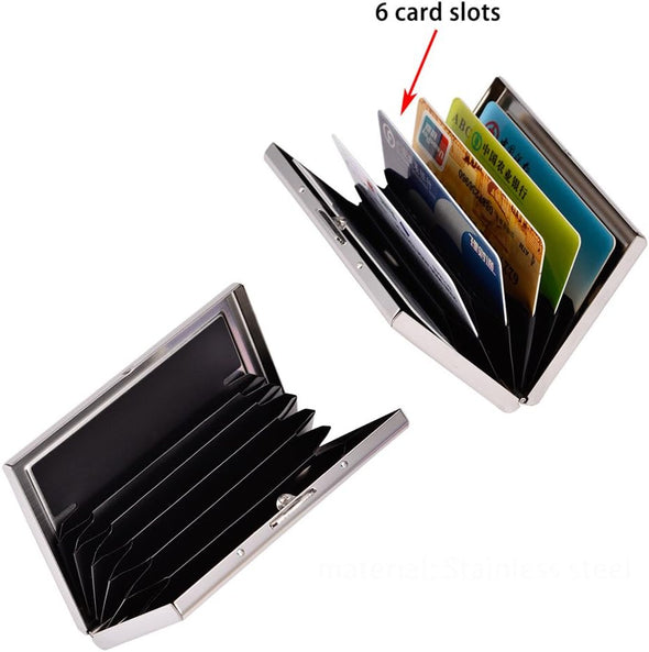 RFID Credit Card Holder Metal Credit Card Case Wallet Business Card Holder for Women Men