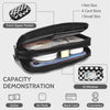 FODOKO Wristlet Wallets for Women Nylon Quilted Wallet with 4 Zippers,Travel Credit Card,Holder Cell Phone Organizer