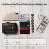 MING CLAN Zipper Wallet Men RFID Blocking Leather Flap ID Window Zip Coin Pocket Bifold Credit Card Wallets -Big Capacity for Travel