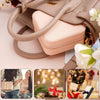 Portable Travel Mini Jewelry Box Leather Jewellery Ring Organizer Case Storage Gift Box Girls Women (Pink).