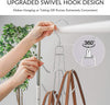 ZEDODIER Purse Hanger Organizer for Closet, 2 Pack Hanging Bag Holder, Keeping Purses Visible and in Good Condition, Metal Handbag Storage Hook Backpack Rack Space Saving Hanger, Silver