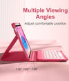 Hamile for Ipad 11Th 10Th Generation Case with Keyboard - 7 Colors Backlit Wireless Detachable Folio Keyboard Cover with Pencil Holder for Ipad 11-Inch A16 2025 10Th Gen 10.9 Inch 2022 (Pink)