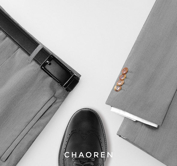 CHAOREN Click Belts for Men - Mens Ratchet Belt 1 3/8" for Dress Pants - Perfect Companion to Men'S Oxfords